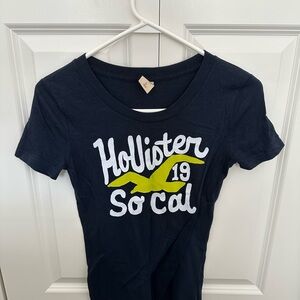 Y2K Vintage Hollister So Cal Dark Blue Crew Neck Graphic Tee